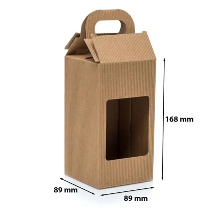 Krabička na med 0,9l 89x89x168mm potažené oknem