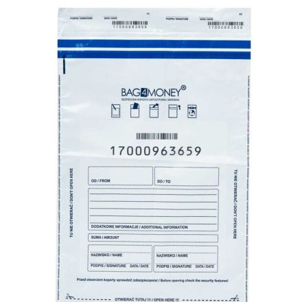 Bezpečnostní fólie C3 obálky 320x450 mm Krycí taška4Money 100 ks