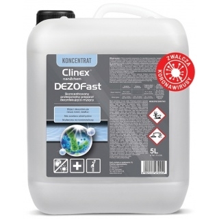 Profesionální CLINEX DEZOFAST 5L - koncentrát pro mytí a dezinfekci