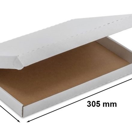 Kartónová krabička F427 bílá krabička A4 305x215x25 mm Balení XS