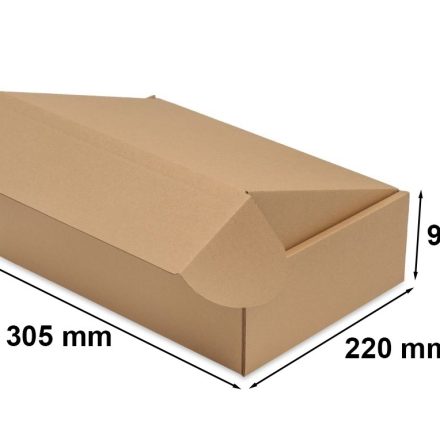 F427 A4 Módní krabice hnědá karton 305x220x94 mm