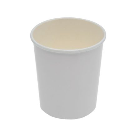 Bílé papírové kelímky 180 ml jednorázové teplé nápoje 50 ks