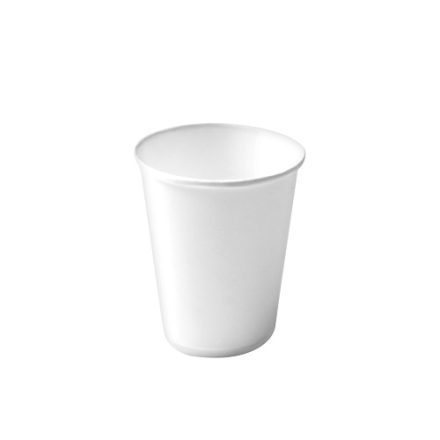 Bílé jednorázové papírové kelímky 100 ml pro nápoje - 100 ks