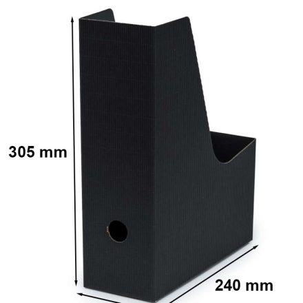Kartónová krabička pro dokumenty A4 9 cm černá do kanceláře