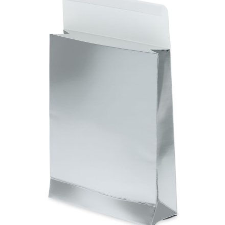 Stříbrná lepenková obálka 80x120x30 mm 220 g - nastaveno 10 ks