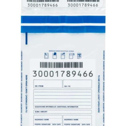 Bezpečné bankovní obálky LDPE A5 140x220 mm bezbarvý 100 ks