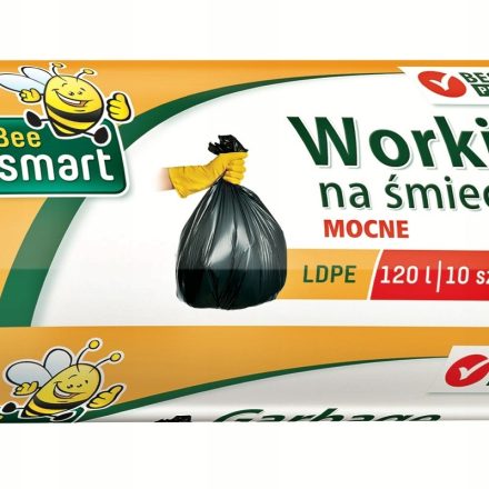 Včela Chytré černé pytle na odpadky LDPE 120L 10 kusy pro velké koše