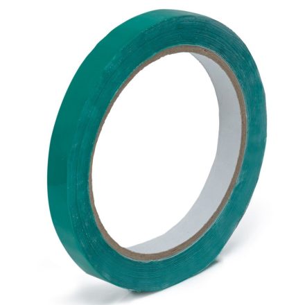 Silná lepicí páska PVC 9 mm x 60 m zelené až těsnění pytle