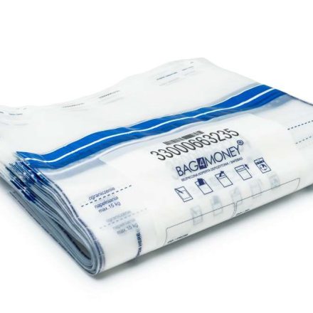 Sáček na bankovní sochu transparentní 15 kg 400x410+110+30 mm 50 ks
