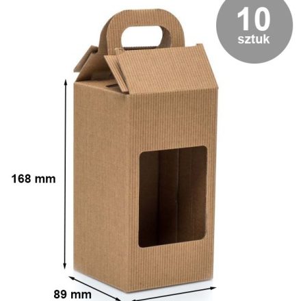 Kartónové krabičky potažené 1 sklenice 0,9 l 89x89x168 mm 10 ks
