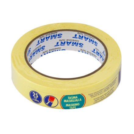 Papírová malířská páska SMART žluté maskování pro malování 25mm x 50m