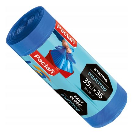 Paclan Multitop pytle na odpadky 35L modrá 36 ks