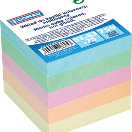 Nelepené karty Donau 83x83x75 mm, mix barev, 100 ks
