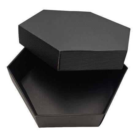 Kartónové krabice černé s víčkem 380x380x90 mm 10 ks