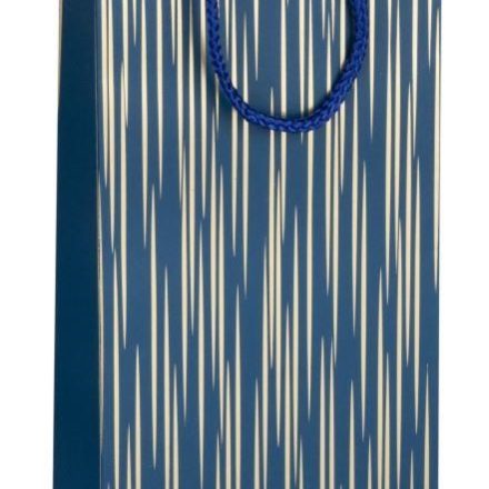 Elegantní papírový sáček na víno s rukojetí 125x85x360 mm K-427 NZM