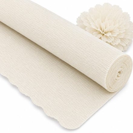 Italský krep 180g Bílá 50cm/250cm Tuk dekorativní papír Dekorativní