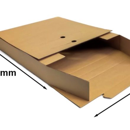 Krabička ve formě kufříku 400x353x60/30 mm hnědá