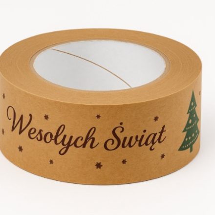 Veselé Vánoce papír balicí páska 48mm/50m