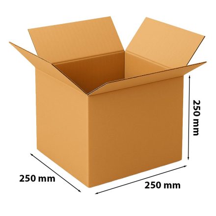 Kartónová deska 250x250x250 mm BC580, hnědá kartonová krabička