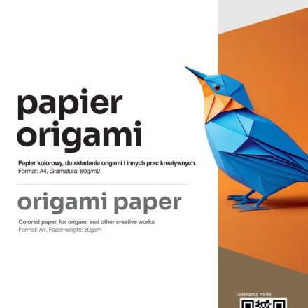 Barevný papír pro origami ORIGANEO Směs A4 20 barvy 100 Archa. 80 g/m2