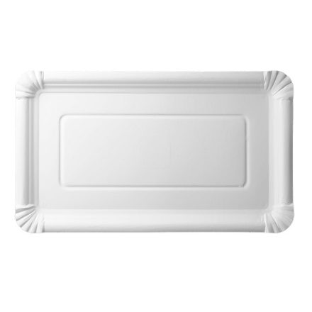 Bílý jednorázové papír gastronomie zásobník 19x33 cm 125 ks