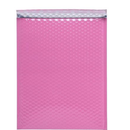 Kovová bublinková obálka G17 230x324 mm růžová samolepicí