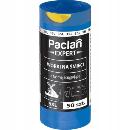 Paclan Expert pytle na odpadky s páskou 35 l, 50 Modré ks