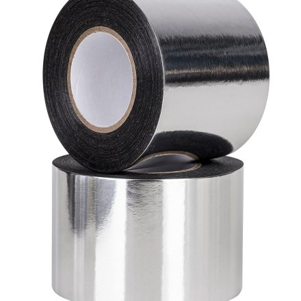 Kovová hliníková páska ze stříbra 48 mm x 50 m, gilza 1 palec