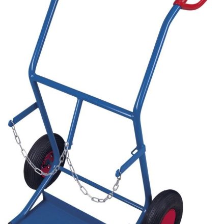 Ocelový dopravní vozík 2 ocelové válce 20 l 100 kg FK-1101