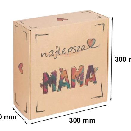Kartónová deska MAMA 300x300x110 mm Módní krabička pro dárky