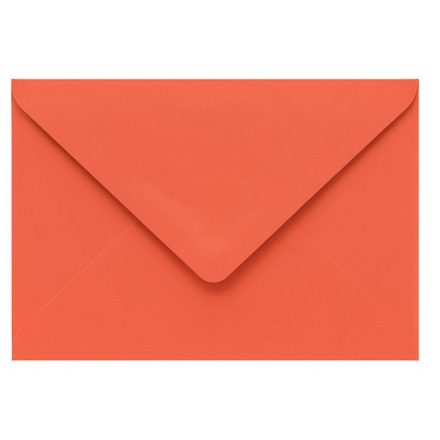 Korálově červené obálky B6 120g 10 ks mokré uzavření 125x175