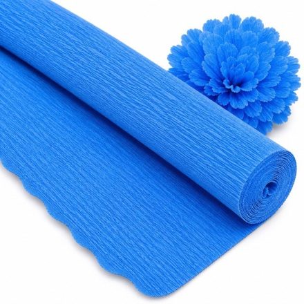 Italský krep 180g Modrá 50cm/250cm Dekorativní dekorativní papír