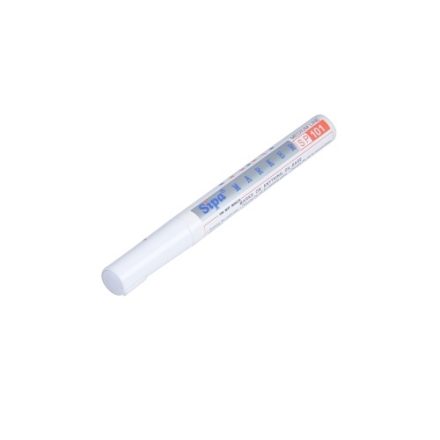 Barevné pero SP101 střední, bílý olej marker 1-3 mm pro označení