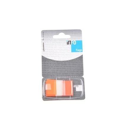 Oranžové indexovací záložky 25x43 mm 50 ks s podavačem