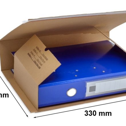 Kartónová roll box L 330x230x100 mm hnědá s lepicími pásky
