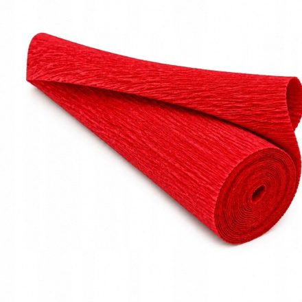Italský krep 180g Červená 50cm/250cm Dekorativní Cartotecnica Rossi