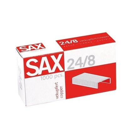 Kancelářské svorky SAX 24/8 ma pro větší sešívačky 1000 ks