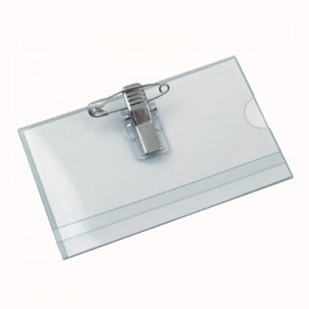Identifikace s klipem a průhledným bezpečnostním čepem 90 x 57 mm 50 ks