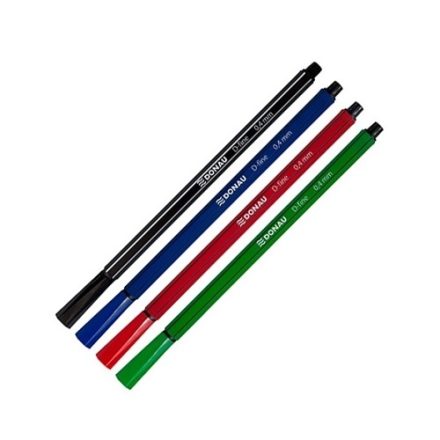 Donau D-Fine fiber tenké rukopisy 0,4 mm nastavit 4 mix barev
