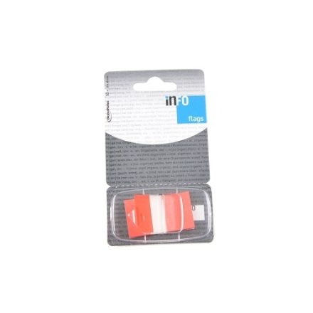 Červené samolepicí indexovací karty 25x43 mm 50 Pcs Tray