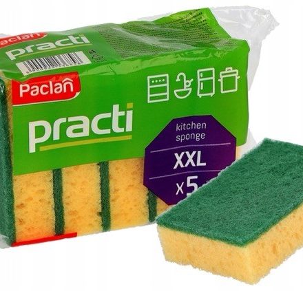 Kuchyňské houby Double Practi 5 ks pro obtížnou špínu