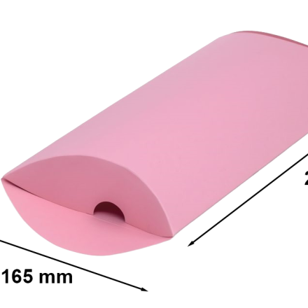 Box dekorativní polštář 250x165x50 mm růžový prášek L pro dárek
