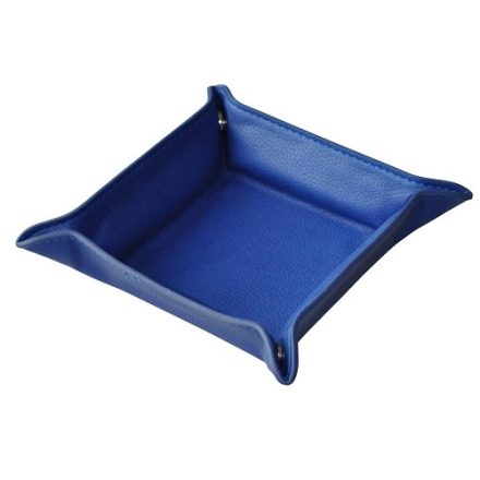 Deskový tác Alessio Emilia se zelenou modrou kůží 105x40x105 mm