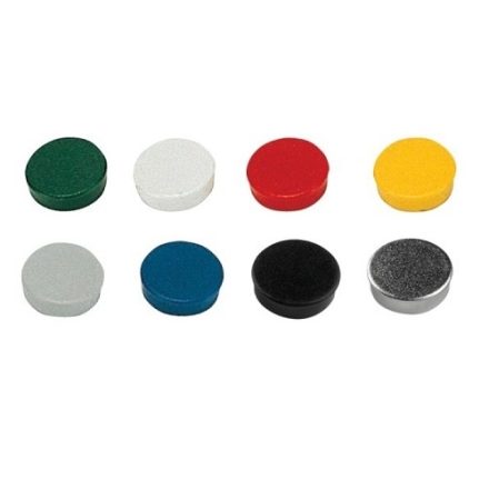 Kruhové magnety pro magnetická pole 20 mm 10 szt mix barvy