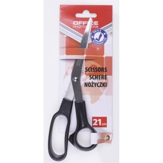 Kancelářské nůžky Kancelářské výrobky 21 cm černý na papír a karton
