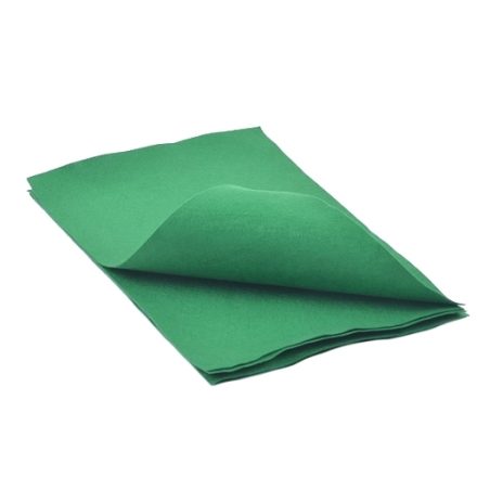 Dekorativní felt zelená pro ruční práce 200 x 300 mm, 5 listy