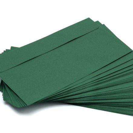 Okrasné obálky DL HK zelená x-10 Samolepicí 120 g/m2, 50 ks