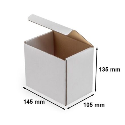 Kartónová krabička F421 bílá 145x105x135mm módní box