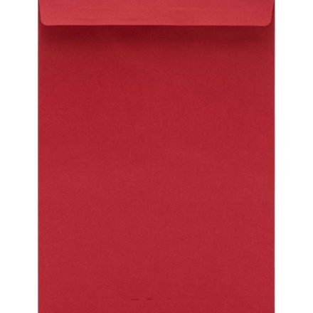 C4 dekorativní papírové obálky HK červená texturovaná 120 g 50 ks