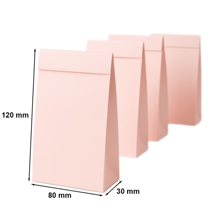 Obálka na kartonu prodloužena C7 80x120x30 mm růžové 220 g 10 ks